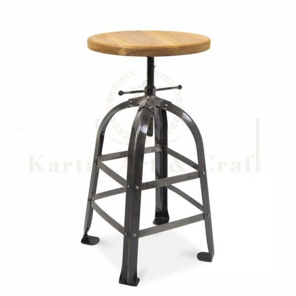 Wooden Round Stool 07