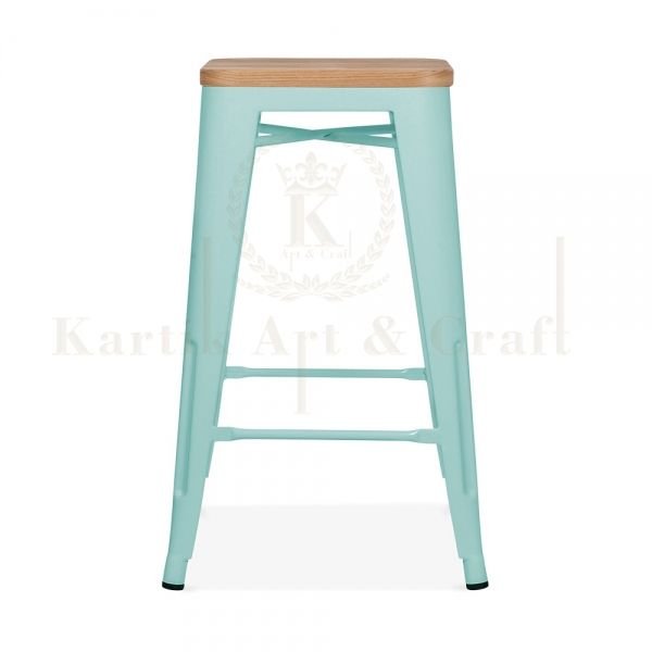 Wooden Square Stool 02