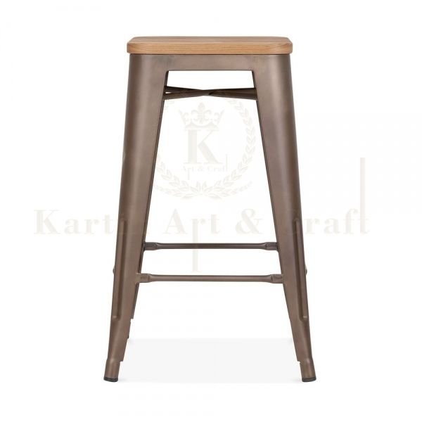 Wooden Square Stool 03