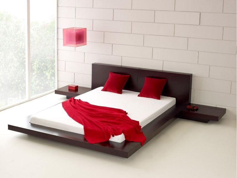 RDB-212 Wooden Bed With Side Table