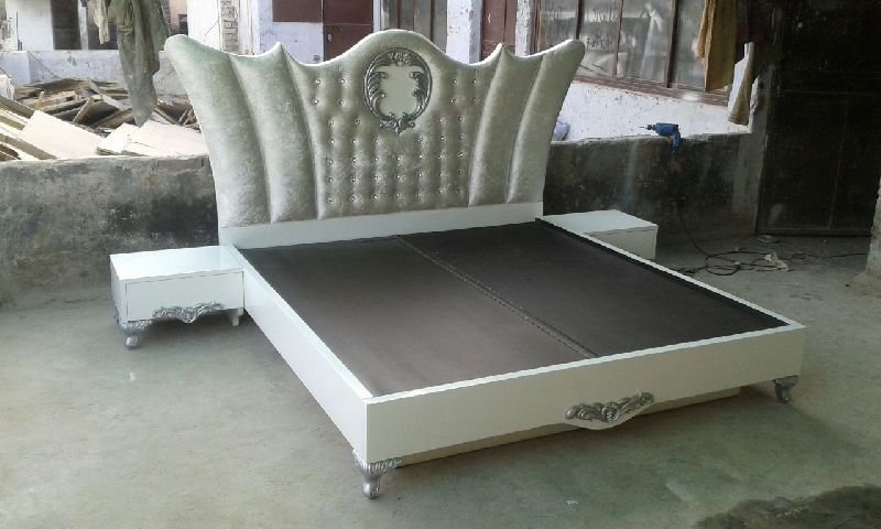 RDB-221 Wooden Bed With Side Table
