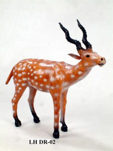LH DR-02 Leather Handicraft Deer Statue