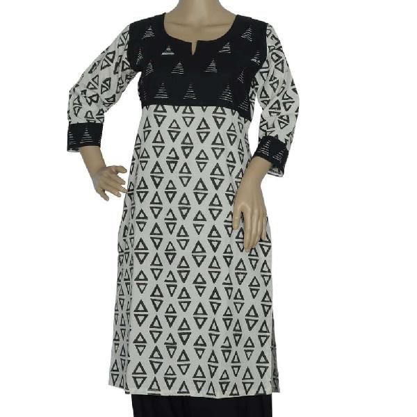 Ambara Kurti - Off - White and Black