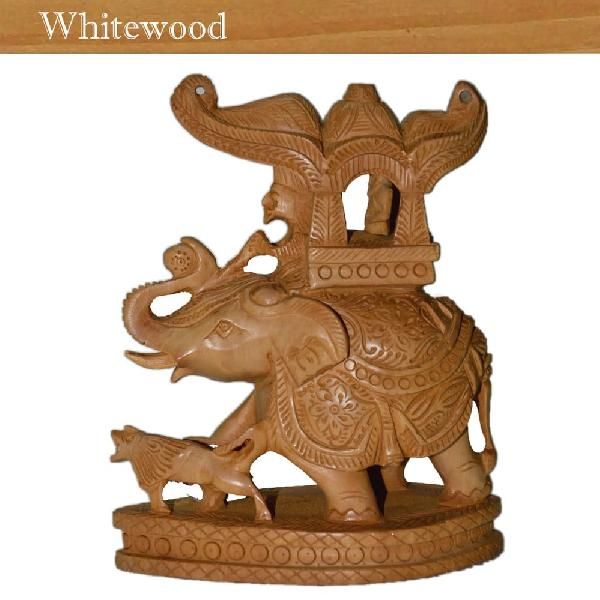 Ambhari (Oval) Elephant - Carving