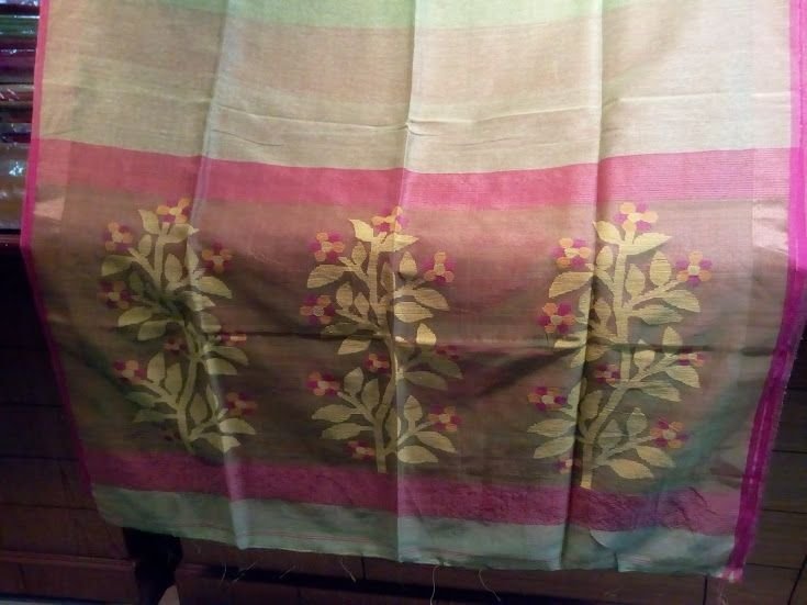 Silk Linen Saree 02