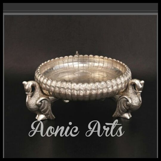 Silver Inlay Fruit Basket 02