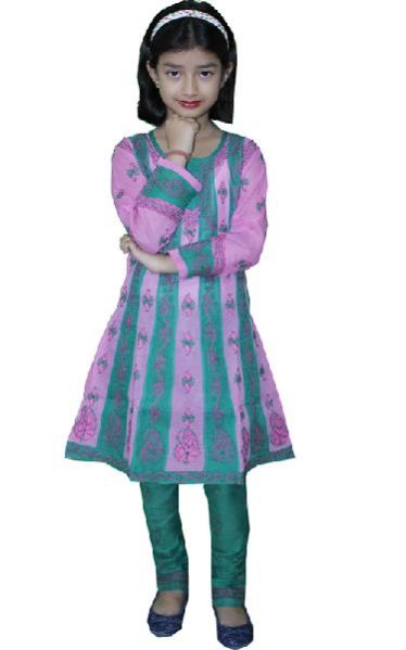 Girls Lucknowi Anarkali Suit (017)