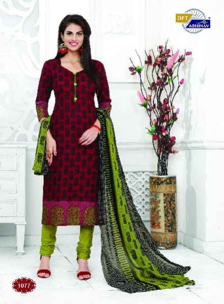 1077 Casual Dress Material