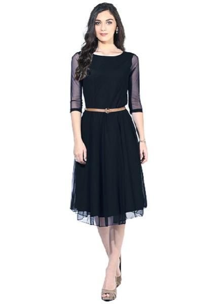 Ladies One Piece Dresses (D-03 Black Moon Light Dress)