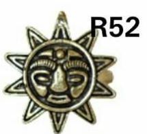 R52 Afghani Gold Plated Silver Ring