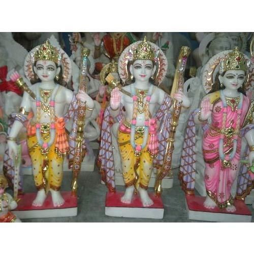Lord Ram Darbar Marble Statue 03
