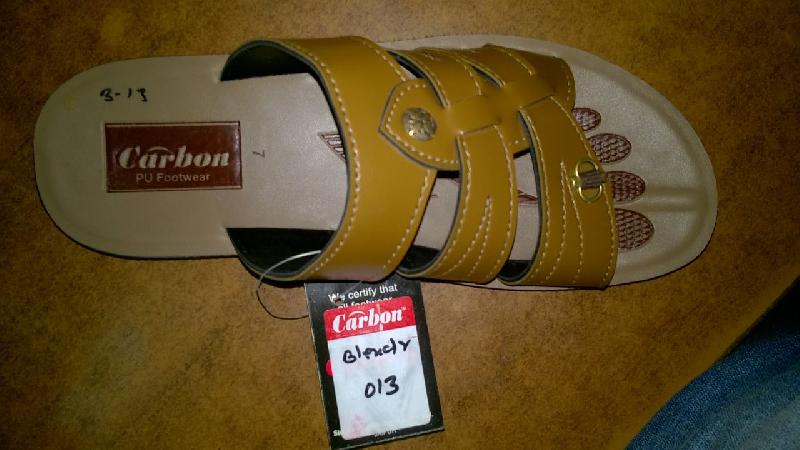 Mens Carbon PU Slippers 03