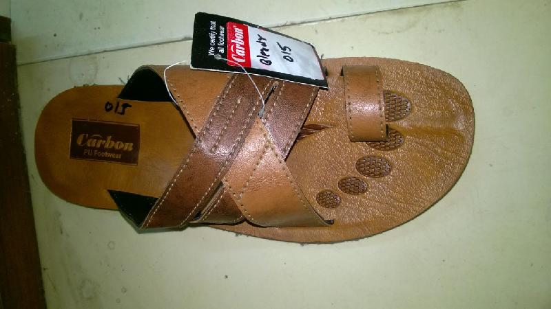 Mens Carbon PU Slippers 07