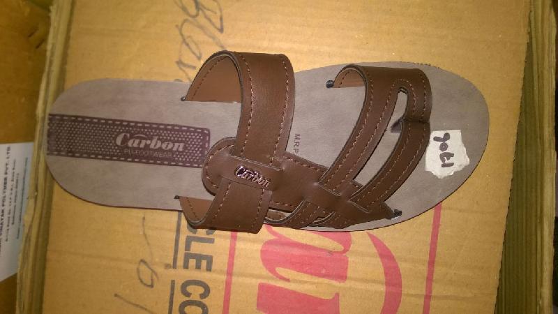 Mens Carbon PU Slippers 08
