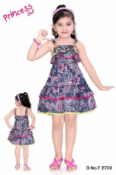 Girls Cotton Frock (2708)
