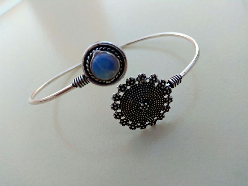 Blue Stone Cuff Bracelet