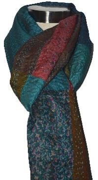 Kantha Silk Scarf (X1147)