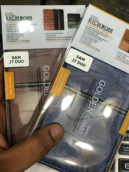 Rich Boss Leather Flip Mobile Phone Back Cover