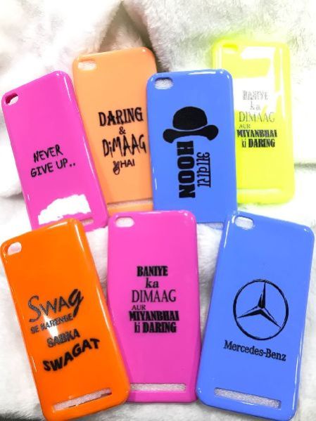 Slogan soft case Mobile Phone Back Cover
