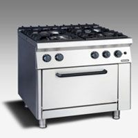 Gas Open Burner with Oven NGR 8 - 90 DFX GR