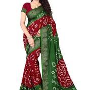 Jacquard Printed Bandhani Saree 06