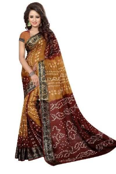 Patli Palu Bandhani Saree 02