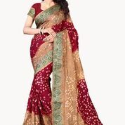 Silk Bandhani Sarees 02
