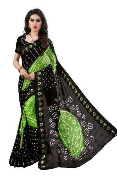 Triangle Bandhani Saree 02