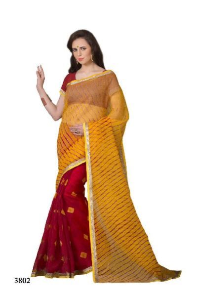 3802 Cotton Net Saree