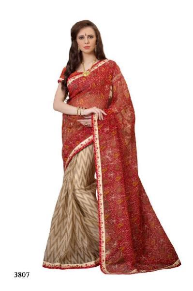3807 Cotton Net Saree