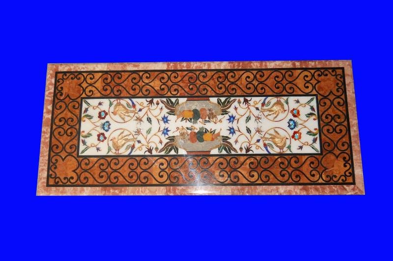 Italian Marble Inlay Table Top 03