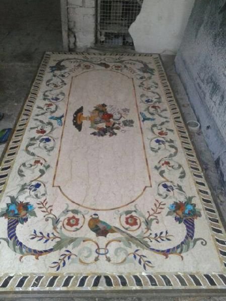 Italian Marble Inlay Table Top 04