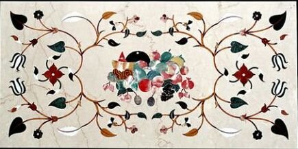 Italian Marble Inlay Table Top 05