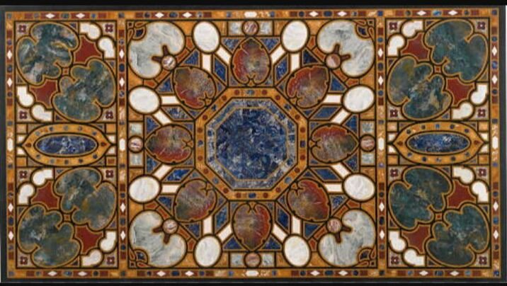 Italian Marble Inlay Table Top 06
