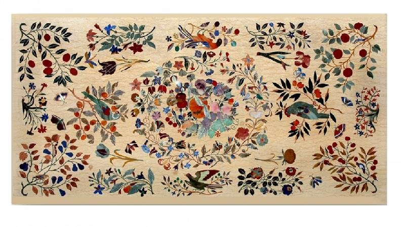 Italian Marble Inlay Table Top 07