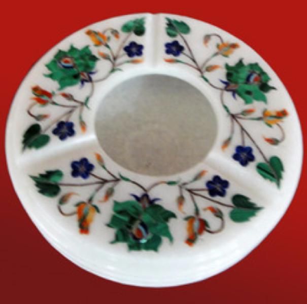 Marble Inlay Ashtray  04