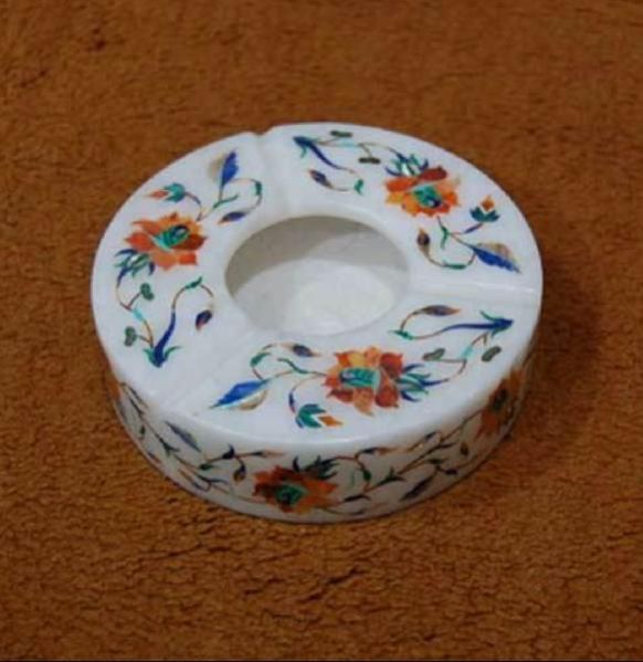 Marble Inlay Ashtray 06