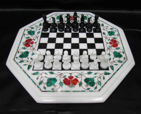 Marble Inlay Chess 01
