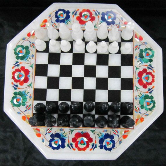 Marble Inlay Chess 04