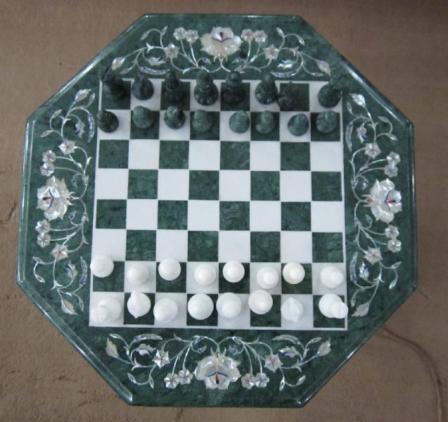 Marble Inlay Chess 05