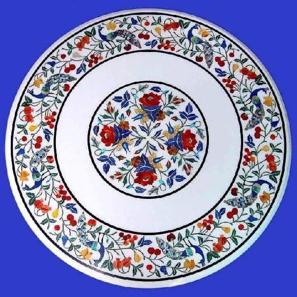 Marble Inlay Coffee Table Top 05