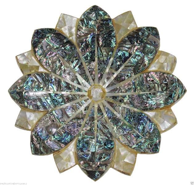 Marble Inlay Flower Shaped Bowls 04