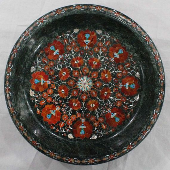 Marble Inlay Fruit Bowls 03