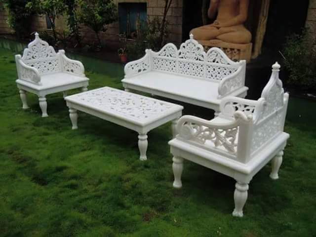 Marble Inlay Sofa Set 01