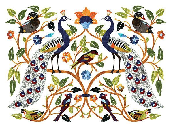 Marble Inlay Wall Panel 05