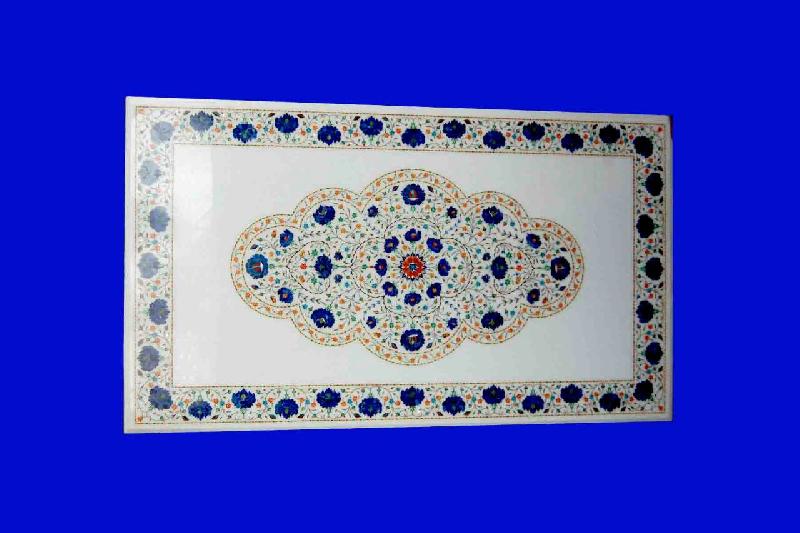 Rectangle Marble Inlay Table Top 04