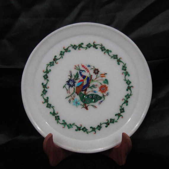 Round Marble Inlay Plates 02