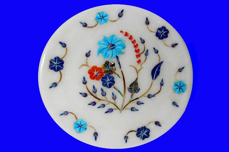 Round Marble Inlay Plates 04