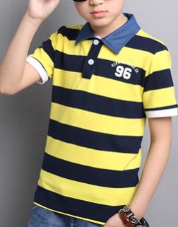 Boys Designer Half Sleeve Polo T-Shirt 04