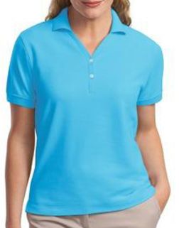 Ladies Plain Half Sleeve Polo T-Shirt 02